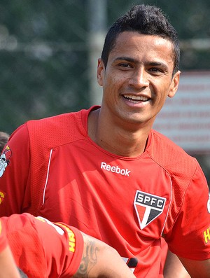 Cícero no treino do São Paulo (Foto: João Pires / Vipcomm)