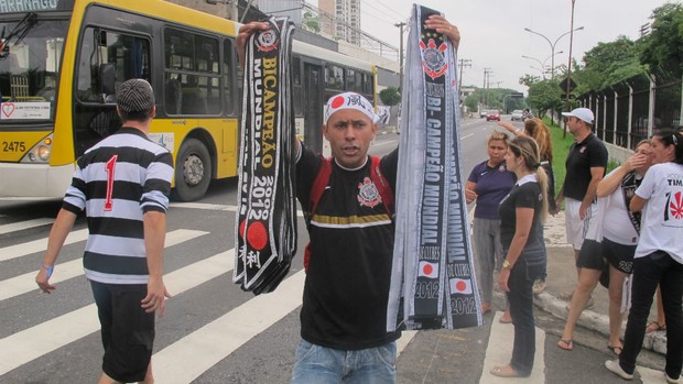 Faixas de campeão do Corinthians (Foto: Marcos Guerra / Globoesporte.com)