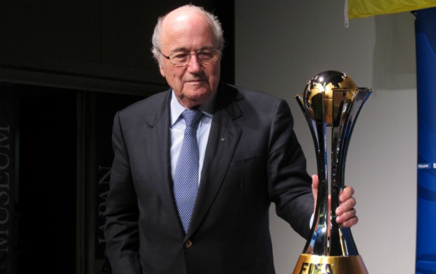 Joseph Blatter, em Tóquio (Foto: Leandro Canônico / Globoesporte.com)