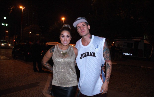 Dani Bolina e Mateus Verdelho em festa em São Paulo (Foto: Paduardo/ Ag. News)