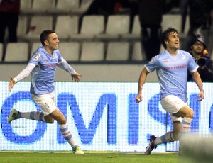 Bormejo comemora gol do Celta contra o Real Madrid (Foto: Agência Reuters)