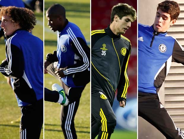 david luiz oscar lucas piazon ramires chelsea (Foto: Editoria de Arte/Globoesporte.com)