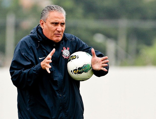 Tite no treino do Corinthians (Foto: Daniel Augusto Jr. / Ag. Corinthians)