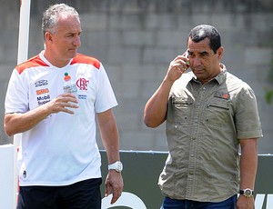 Dorival Junior e Zinho no treino do Flamengo (Foto: Alexandre Vidal / Fla Imagem)