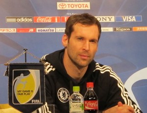 Petr Cech, do Chelsea, em coletiva (Foto: Cahê Mota / Globoesporte.com)