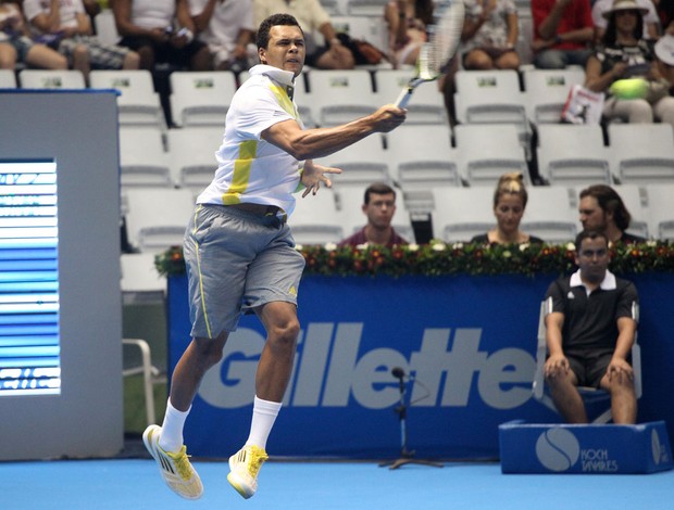 Tsonga  x Bellucci tênis São Paulo (Foto: Marcelo Ferrelli  / Inovafoto)