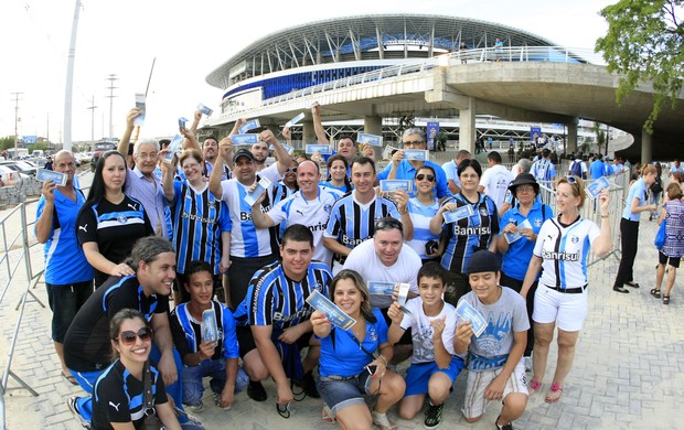 grêmio arena moradores humaitá ensaio geral (Foto: Wesley Santos/Pressdigital)