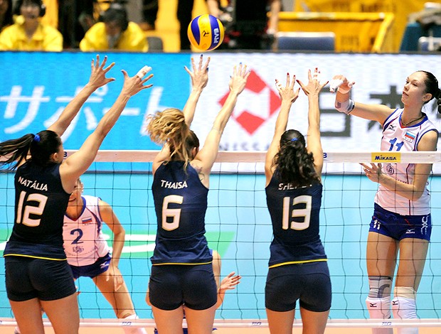 vôlei gamova russia brasil mundial (Foto: AFP)