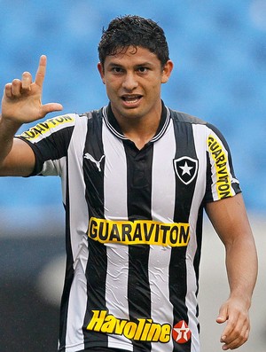 Elkeson gol Botafogo x Atlético-MG (Foto: Wagner Meier / AGIF)