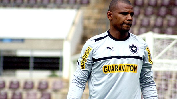 Jefferson no treino do Botafogo (Foto: Cleber Akamine / Globoesporte.com)