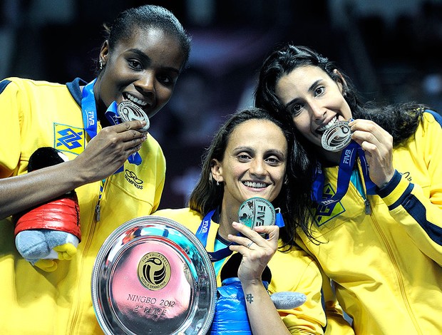 Brasil vôlei feminino medalha de prata Grand Prix (Foto: Divulgação / FIVB)
