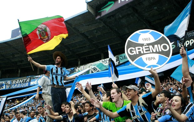 Torcida do Grêmio toma Olímpico em último treino antes do Gre-Nal (Foto: Wesley Santos/PressDigital)