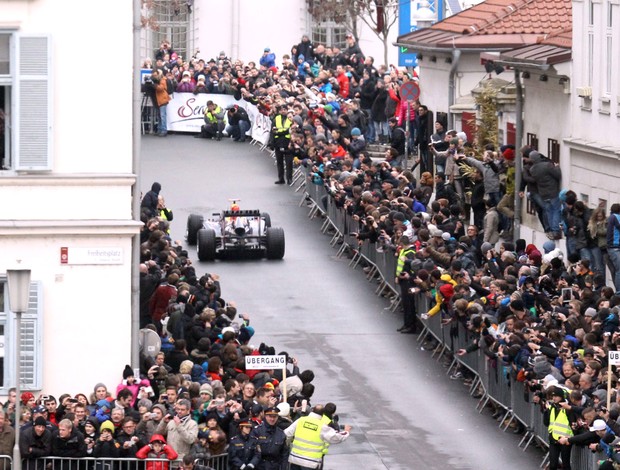 Vettel na Áustria (Foto: Agência EFE)