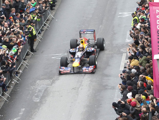 Vettel na Áustria (Foto: Agência EFE)