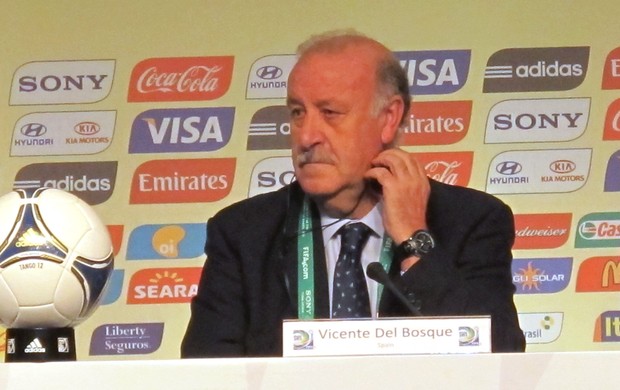 Vicente Del Bosque, coletiva treinadores (Foto: Marcelo Baltar / Globoesporte.com)