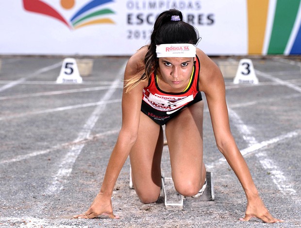 Tamiris de Liz atletismo Olimpíadas Escolares (Foto: Fernando Soutello / Agif / COB)