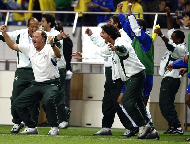 luiz felipe scolari felipão brasil copa do mundo 2002 (Foto: Agência Getty Images)