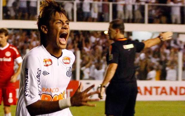 neymar santos x internacional (Foto: Ricardo Saibun/Divulgação Santos F.C.)