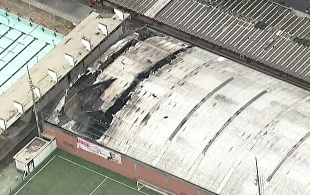 flamengo incêndio (Foto: Reprodução/TV Globo)