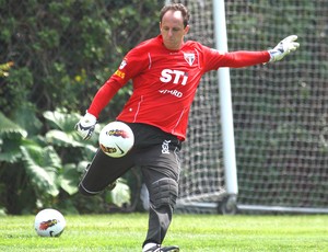 Rogério Ceni no treino do São Paulo (Foto: Luiz Pires / VIPCOMM)