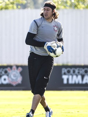 Cassio, Corinthians, bola mundial (Foto: Daniel Vorley / Agência Estado)