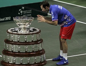 Radek Stepanek tênis Copa Davis final troféu (Foto: Reuters)