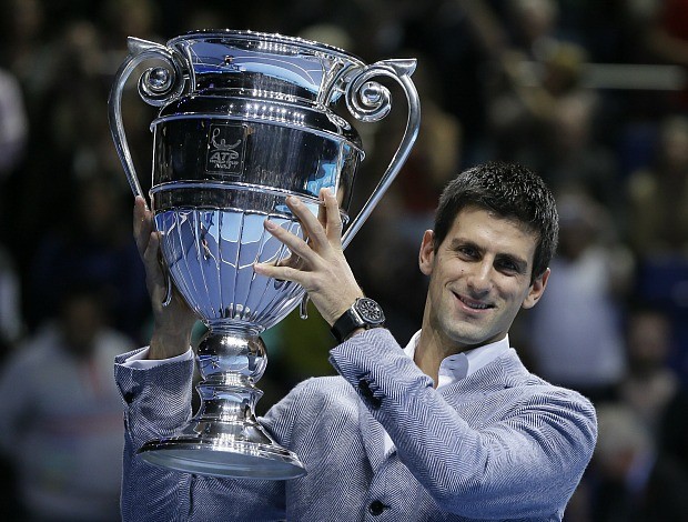 Novak Djokovic tênis Londres ATP Finals (Foto: AP)