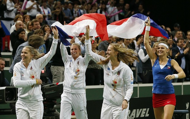 República Tcheca tênis final troféu Fed Cup (Foto: AP)