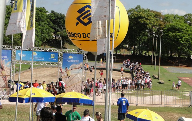 vôlei de praia fila torcida Campinas (Foto: Helena Rebello/Globoesporte.com)