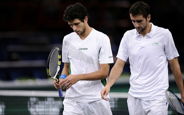 Marcelo Melo Marin Cilic tênis Paris duplas (Foto: AFP)