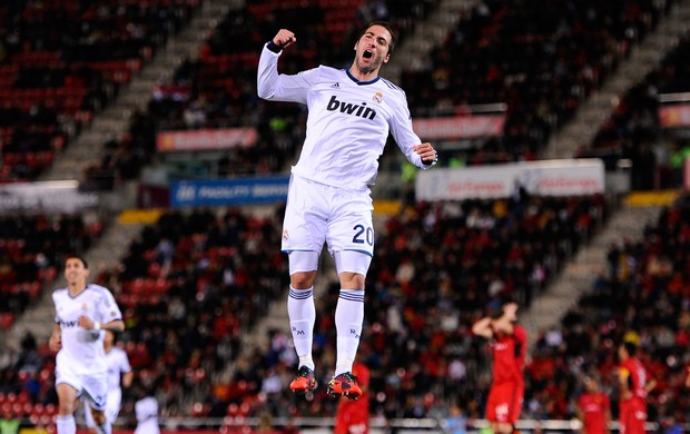 higuain Mallorca x Real Madrid  (Foto: Getty Images)