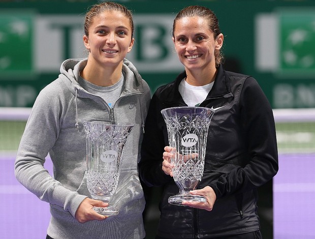 Roberta Vinci tênis Sara Errani duplas Istambul WTA Championship (Foto: Getty Images)