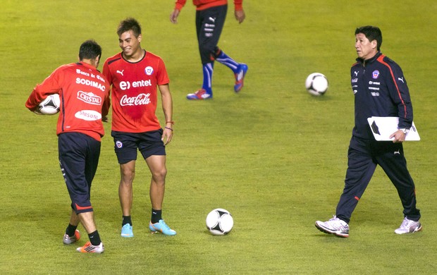 Treino Seleção do Chile (Foto: Agência Reuters)