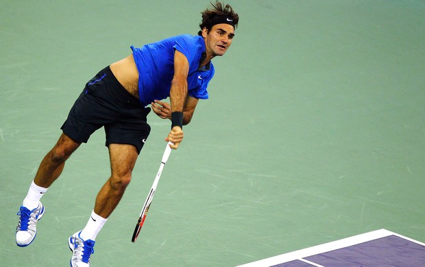 Federer tênis contra  Marin Cilic (Foto: Reuters)