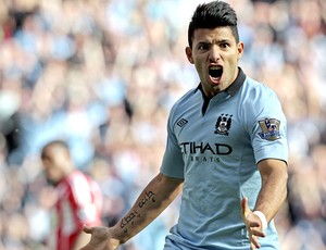 Aguero manchester city gol sunderland (Foto: Agência EFE)