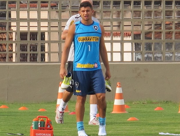 Treino do Botafogo, Elkeson (Foto: Thales Soares / Globoesporte.com)