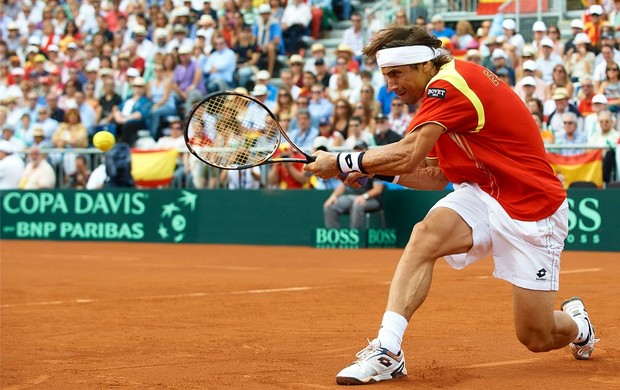 tênis David Ferrer Copa Davis Espanha x EUA (Foto: Getty Images)