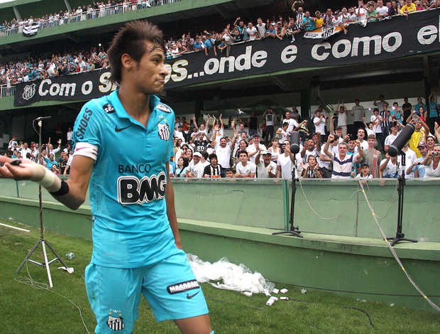 Neymar, Coritiba x Santos (Foto: Geraldo Bubniak / Agência Estado)