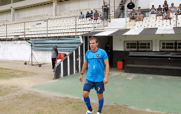 Túlio Maravilha no treino do Botafogo (Foto: Fred Huber / Globoesporte.com)