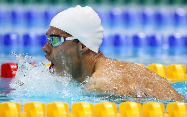 Na final dos 100m peito SB4, Daniel Dias dominou prova e abriu vantagem de mais de 4s para segundo colocado (Foto: Getty Images)