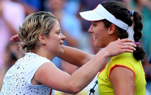 Kim Clijsters tênis Laura Robson US Open 2r (Foto: Getty Images)