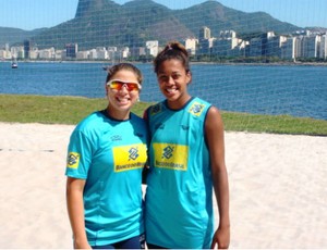 Rebecca e Drussyla, dupla de vôlei de praia (Foto: Divulgação/CBV)