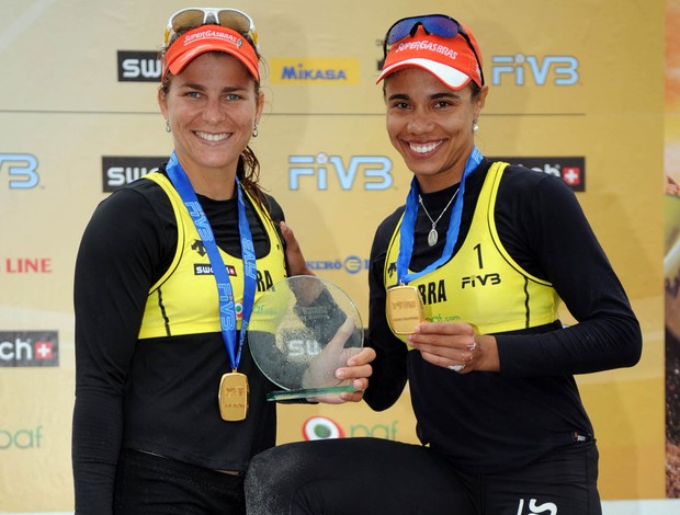 Juliana Larissa vôlei de praia etapa de Aland 2009 (Foto: Divulgação/FIVB)