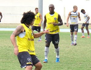 Seedorf no treino do Botafogo (Foto: Fred Huber / Globoesporte.com)