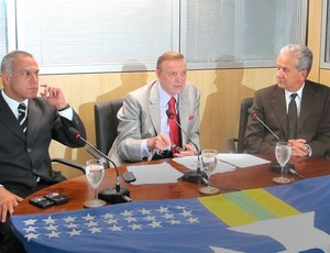 Aristeu Tavares, Marin e Edson Resende, CBF (Foto: Marcelo Baltar / Globoesporte.com)