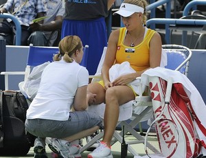 Caroline Wozniacki tênis New Haven semi (Foto: AP)