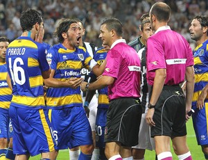 Reclamação Juiz, Juventus x Parma (Foto: Agência Getty Images)