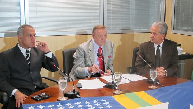 Aristeu Tavares, Marin e Edson Resende, CBF (Foto: Marcelo Baltar / Globoesporte.com)