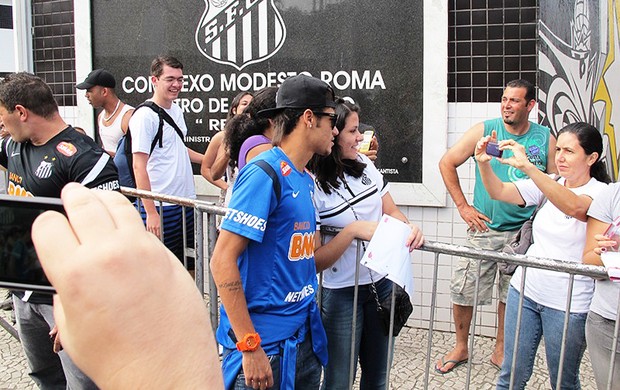 Neymar, Ct Rei Pelé (Foto: Lincoln Chaves / globoesporte.com)