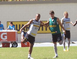 Amaral e Tellechea no treino do Botafogo (Foto: Thales Soares / Globoesporte.com)